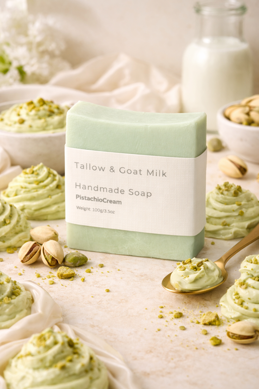 Pistachio Cream - Tallow and Goat Milk Soap